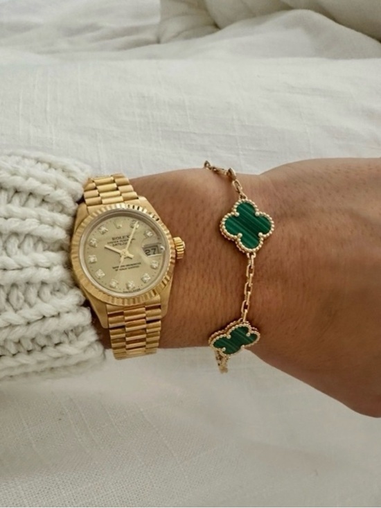 None Jewelry - Alhambra Green Clover Bracelet